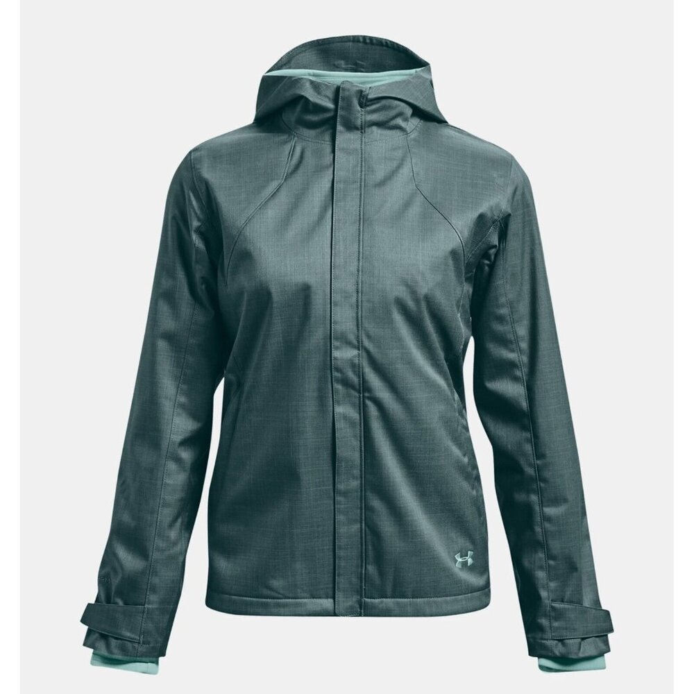 Womens Under Armour Small Jacket 3 In 1 Full Zip Nylon Fleece‎ Snowboarding Ski